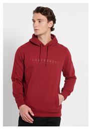 Funky Buddha Φούτερ Cranberry Red με Κουκούλα από το Outletcenter