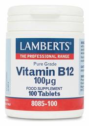 Lamberts Vitamin B12 Βιταμίνη για την Υγεία του Νευρικού Συστήματος 100mcg 100 ταμπλέτες