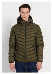 Funky Buddha Μπουφάν Puffer Khaki / Blue από το Outletcenter
