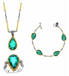 Σετ Κοσμημάτων από Ασήμι Επιχρυσωμένο