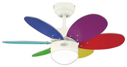 Westinghouse Turbo II 30'' 52W με Φως 76cm Πολύχρωμος