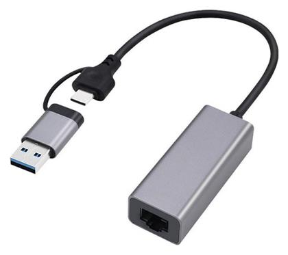 Gembird A-USB3AC-LAN-01 USB-C Αντάπτορας Δικτύου για Ενσύρματη σύνδεση Gigabit Ethernet