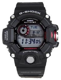 Casio G-Shock Rangeman Burton Ψηφιακό Ρολόι Solar με Μαύρο Καουτσούκ Λουράκι