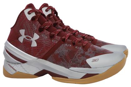 Under Armour Curry 2 Ψηλά Μπασκετικά Παπούτσια Κόκκινα