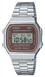 Casio Ρολόι Χρονογράφος Μπαταρίας με Ασημί Μεταλλικό Μπρασελέ