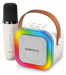 Sonic Gear Σύστημα Karaoke με Ασύρματo Μικρόφωνo IOX K200 σε Λευκό Χρώμα