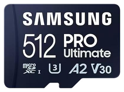 Samsung PRO Ultimate microSDXC 512GB Class 10 U3 V30 A2 UHS-I από το e-shop