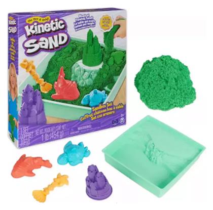 Spin Master Παιχνίδι Κατασκευών με Άμμο Sandbox Set Πράσινο για Παιδιά 3+ Ετών