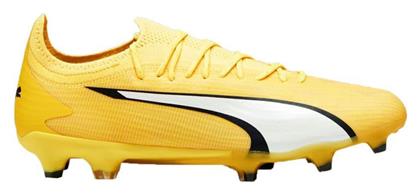 Puma Ultra Ultimate FG/AG Χαμηλά Ποδοσφαιρικά Παπούτσια με Τάπες Κίτρινα