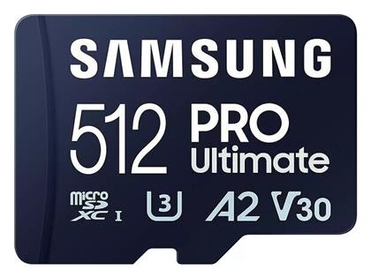 Samsung PRO Ultimate microSDXC 512GB Class 10 U3 V30 A2 UHS-I από το e-shop