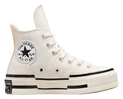 Converse All Star Chuck 70 Plus Γυναικεία Flatforms Sneakers Λευκά