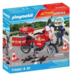 Playmobil Action Heroes Πυροσβέστης Με Μοτοσικλέτα για 4-10 ετών