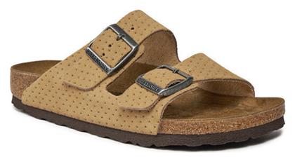 Birkenstock Arizona Γυναικεία Σανδάλια Emboss Dots New Beige Narrow Fit