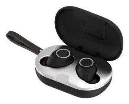 TWS-M8 In-ear Bluetooth Handsfree Ακουστικά με Θήκη Φόρτισης Μαύρα