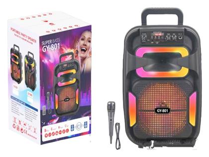 Σύστημα Karaoke με Ενσύρματo Μικρόφωνo σε Μαύρο Χρώμα