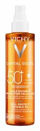 Vichy Capital Soleil Cell Protect Invisible SPF50 Αντηλιακό Λάδι 200ml