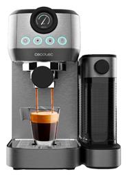 Cecotec Espresso 20 Steel Pro Ημιαυτόματη για Αλεσμένο Καφέ Ασημί