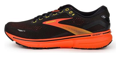 Brooks Ghost 15 Ανδρικά Running Μαύρο / Πορτοκαλί