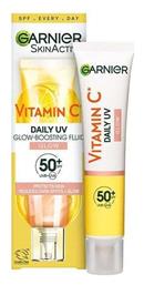 Garnier SkinActive Vitamin C Daily UV SPF50 Αντηλιακή Κρέμα 40ml