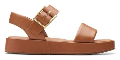 Clarks Alda Δερμάτινα Σανδάλια Ταμπά