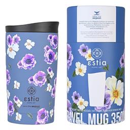 Estia Travel Mug Save The Aegean 350ml Garden Blue