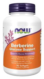 Now Foods Berberine Glucose Support Βερβερίδα 90 μαλακές κάψουλες