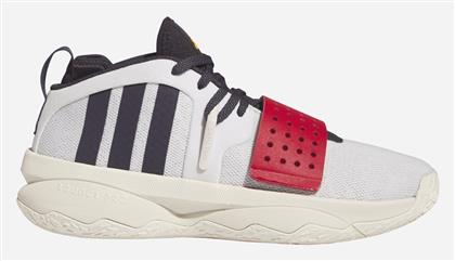 adidas Dame 8 EXTPLY Ψηλά Μπασκετικά Παπούτσια Λευκά