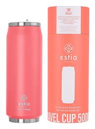 Estia Travel Cup Save the Aegean 500ml Καλαμάκι Fusion Coral