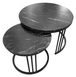 Σετ Ζιγκόν Bozzo 2τμχ Μ70xΠ70xΥ46εκ. Μαύρο