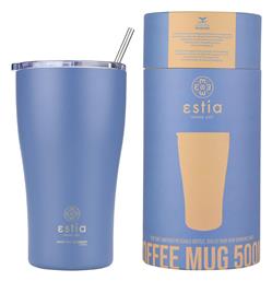 Estia Coffee Mug Save The Aegean 500ml Denim Blue