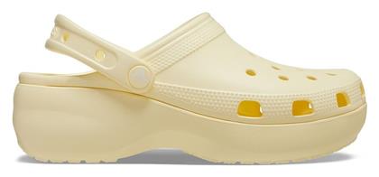 Crocs Classic Platform Clog Γυναικεία Σαμπό Κίτρινα