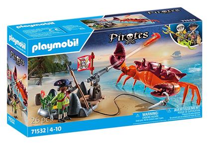 Playmobil Pirates Μάχη με τον Γιγάντιο Κάβουρα για 4-10 ετών