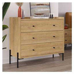 Συρταριέρα Κρεβατοκάμαρας Ξύλινη Malta Sapphire Oak 94x40x80.1εκ.