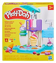 Hasbro Play-Doh Πλαστελίνη - Παιχνίδι Rainbow Swirl Ice Cream για 3+ Ετών, 5τμχ