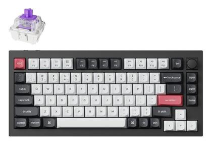 Keychron Q1H-M1 HE QMK Ασύρματο Μηχανικό (Αγγλικό US)