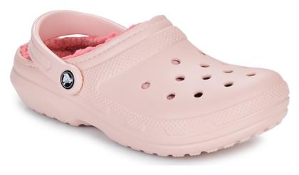 Crocs Classic Lined Clog Γυναικεία Σαμπό Ροζ