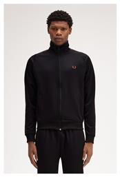 Fred Perry Ανδρική Ζακέτα με Φερμουάρ Μαύρη από το Favela