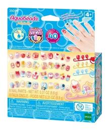 Epoch Toys Aquabeads Hearts & Ribbons Nail Refill Kit Παιδικό Mανό