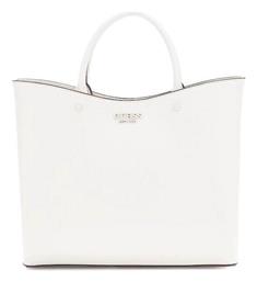 Guess Girlfriend Carryall Γυναικεία Τσάντα Χειρός Γκρι