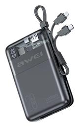 Awei P181K Power Bank 20000mAh 22.5W με Θύρα USB-A και Θύρα USB-C Μαύρο