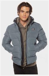 Superdry Μπουφάν Puffer Μπλε από το Favela