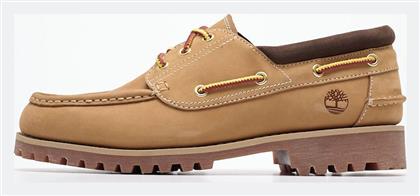 Timberland Δερμάτινα Ανδρικά Boat Shoes σε Κίτρινο Χρώμα