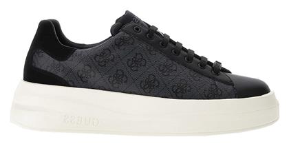 Guess Elba Logo Ανδρικά Chunky Sneakers Ανθρακι- Μαυρο