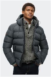 Superdry 'hooded Sports' Ανδρικό Μπουφάν Puffer Γκρι