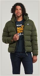 Superdry Μπουφάν Puffer Χακί από το Karakikes