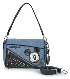 Desigual Mickey Γυναικεία Τσάντα Ώμου Μπλε