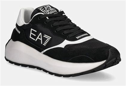 Emporio Armani Sneakers Μαύρο / Λευκό