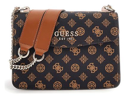 Guess Convertible Γυναικεία Τσάντα Χιαστί Καφέ