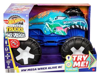 Hot Wheels Monster Trucks Power Smashers Mega-Wrex Alive Τηλεκατευθυνόμενο Αυτοκίνητο