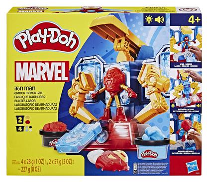 Hasbro Play-Doh Πλαστελίνη - Παιχνίδι Iron Man για 4+ Ετών, 6τμχ